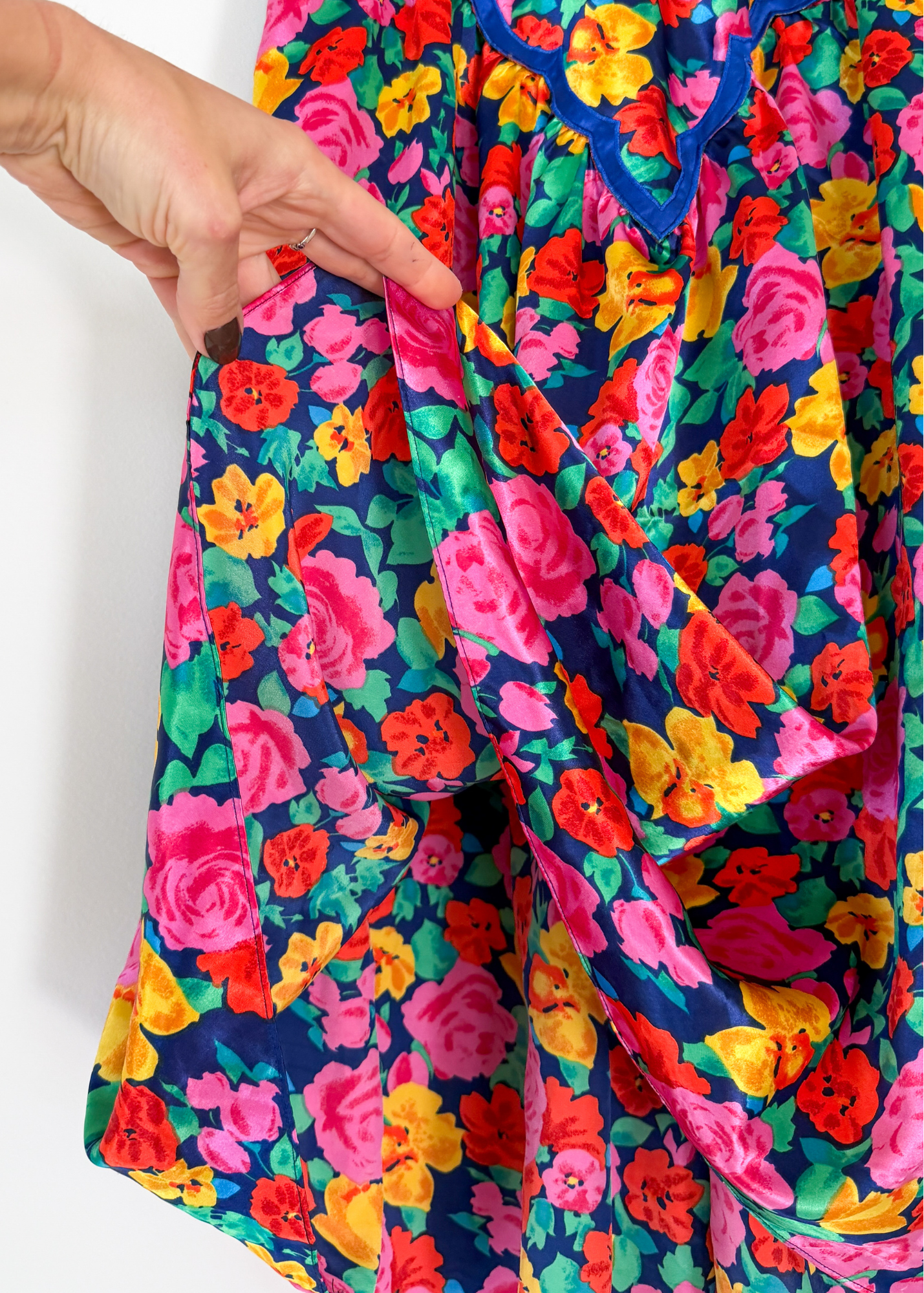 Vintage Victoria's Secret Gold Label Floral Slip Dress (L)