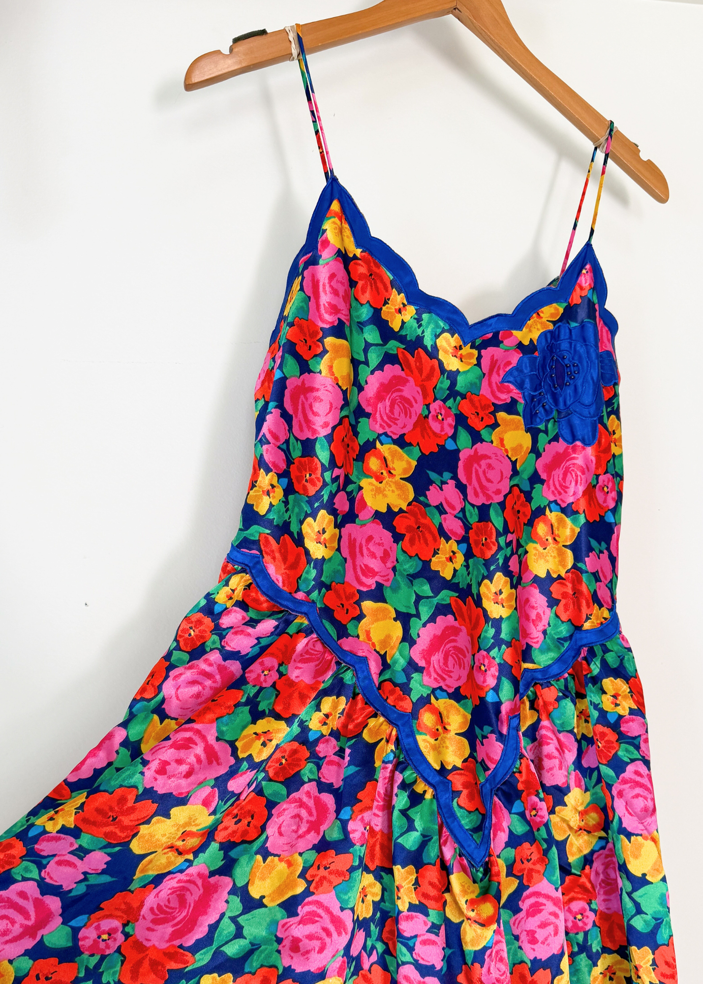 Vintage Victoria's Secret Gold Label Floral Slip Dress (L)