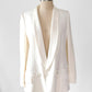 Yves Saint Laurent Ivory Tuxedo Blazer Jacket Runway 2011