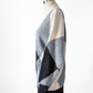 Vintage 90s Liz Sport White & Gray Argyle Cozy Knit Sweater (M)