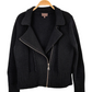 Pure Collection Black Cashmere & Lambswool Knit Zipped Cardigan Jacket (L)