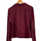 Anthropologie Marrakech Maroon "Suede" Moto Jacket (L)