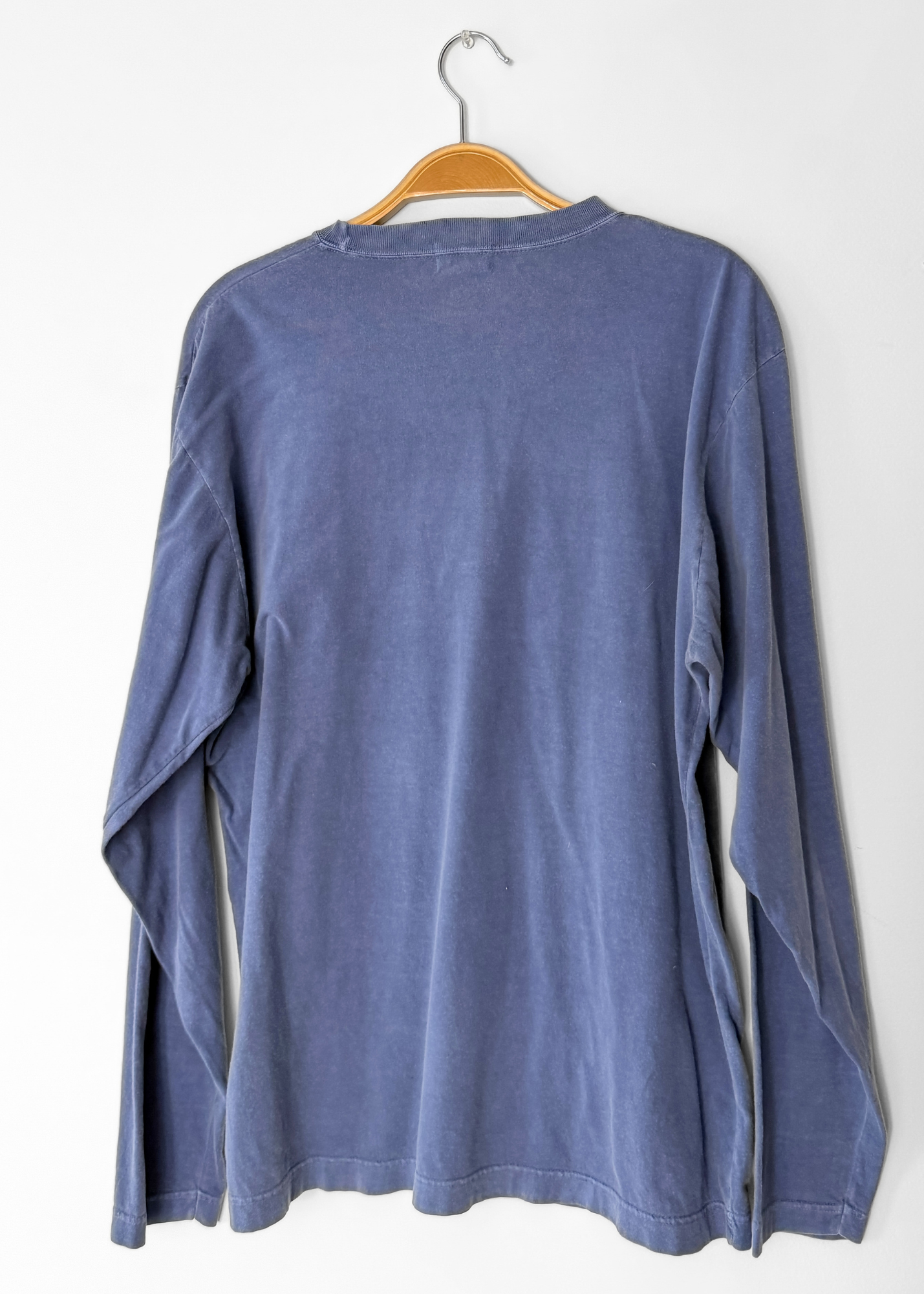 Vintage 90s J.Crew 100% Cotton Long Sleeve Oarsman Green tag T-Shirt