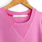 Marie Oliver Petal Pink Shane Dress French Terry Cotton Poplin Puff Sleeve (L)