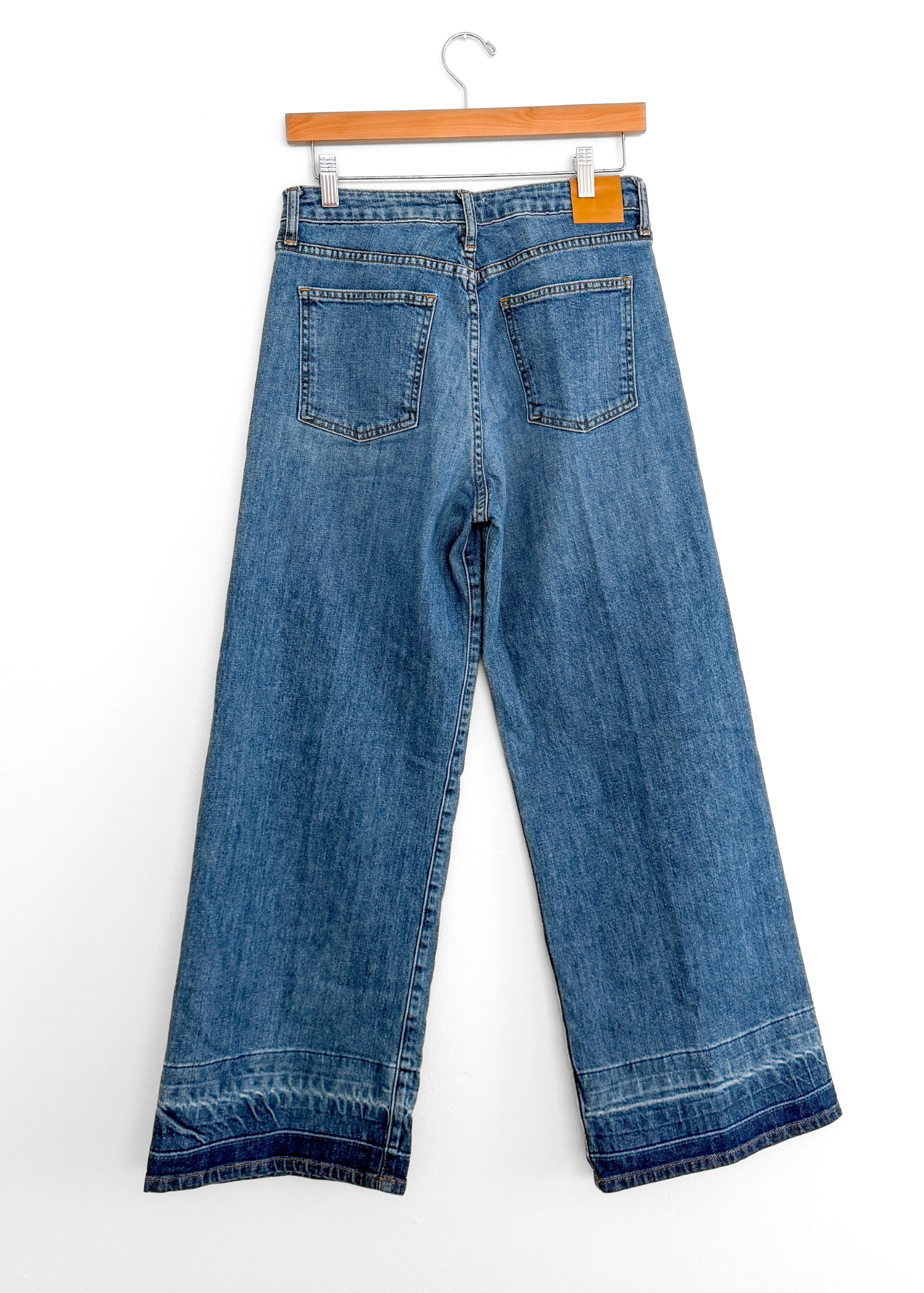 Simkai Jude Wide Leg Denim Jeans Ombre Cuff  (29 or 8)