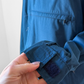Vintage 90s Eddie Bauer Teal Blue Cotton Anorak Jacket