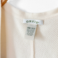 Orvis 100% Cashmere Cream Natural Stripe Knit Shawl