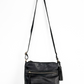 Great American Leather Black Leather Braided Bottom Multi Pocket Purse