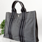 Hermès Fourre Tout Tote Canvas Bag in Graphite Gray