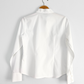 Orvis Women's White Cotton Tailored Mandarin Collar Button Down (6)