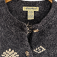 Vintage 90s Eddie Bauer Fair Isle Wool Alpaca Cardigan Sweater (L)