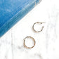 Minimal Wavy Gold Stainless Steel Hoops