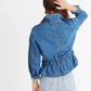 Madewell Blue Denim Jean Southlake Military Jacket