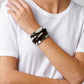 Uno de 50 Ibiza Silver Plated Leather Wrap Cuff Bracelet