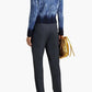 Altuzarra Blue Navy Hand Dyed 100% Silk Ribbon Knit Top (XS/S)