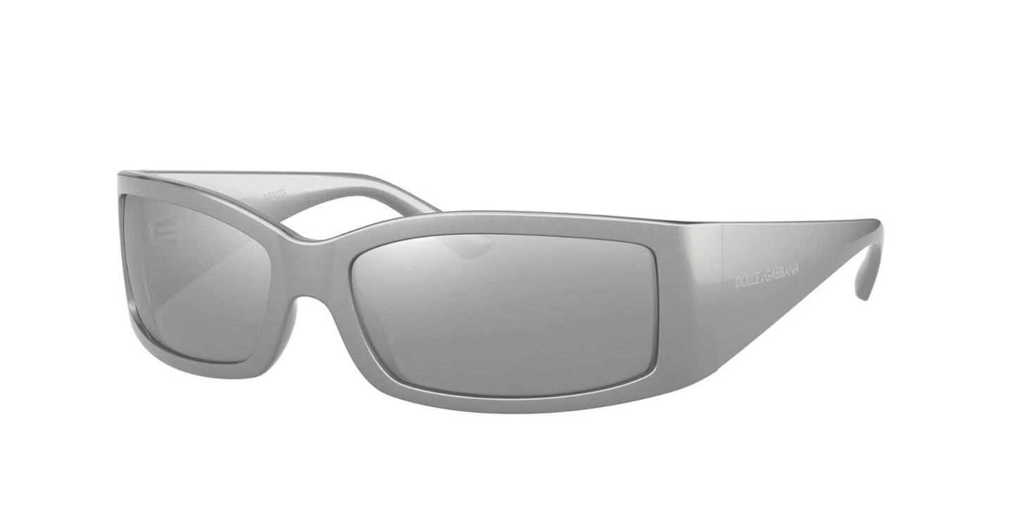 Dolce & Gabbana DG6188 Grey/Light Grey Mirrored (3415/6G) Unisex Sunglasses