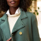 Frank & Eileen Belfast Cropped Sweatshirt Peacoat Jacket (M)