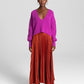 A.L.C. Melanie Orchid Purple Wool V-Neck Cropped Sweater