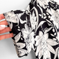 Max Mara Studio Black White Silk Floral Shift Dress (US 12)