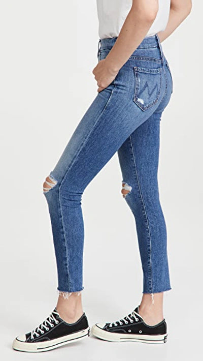 MOTHER The Looker Ankle Fray Jeans in Not Cut & Pasted (31 or 8)