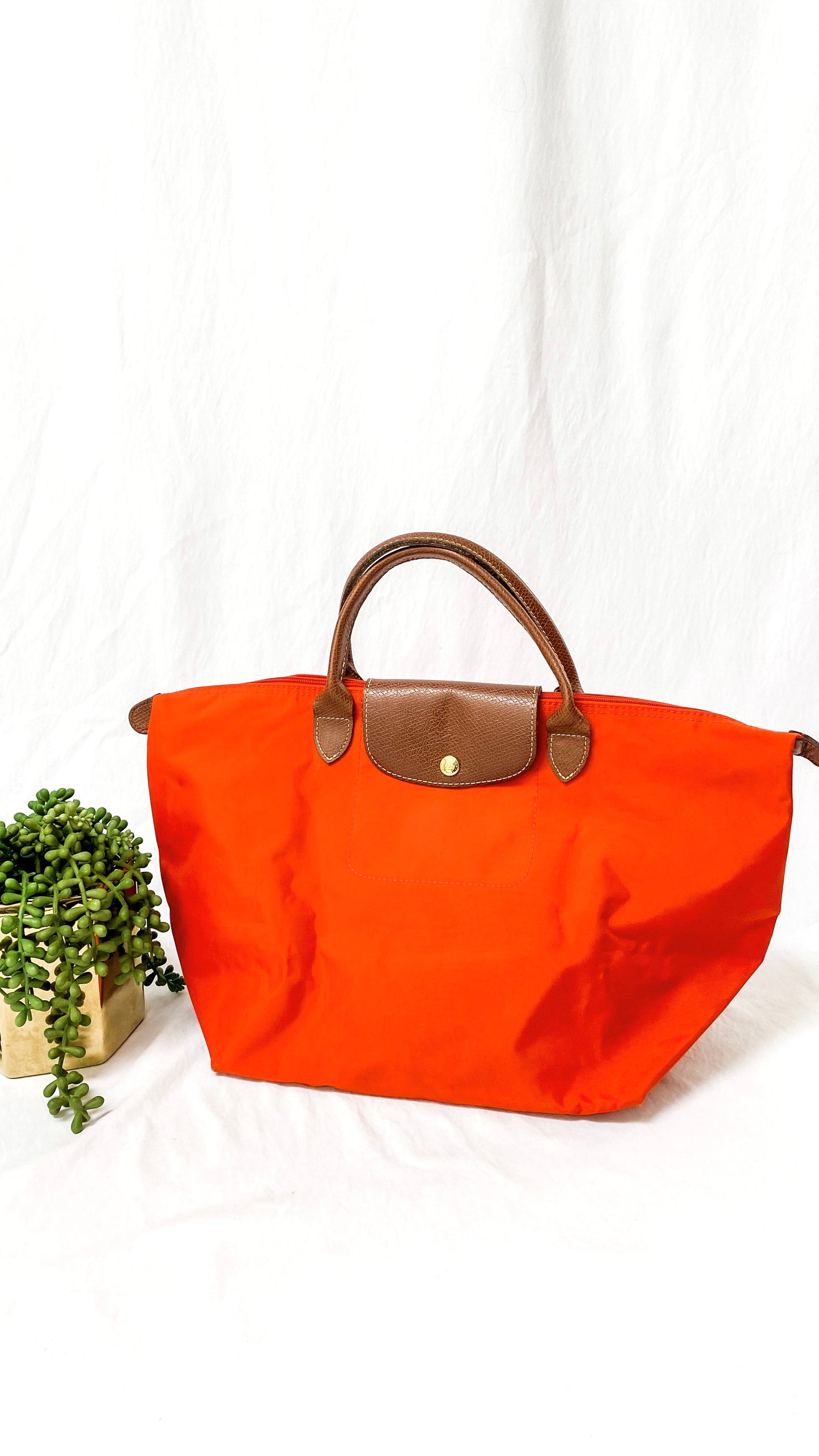 Longchamp Le Pilage Paprika Tote (type “m”)