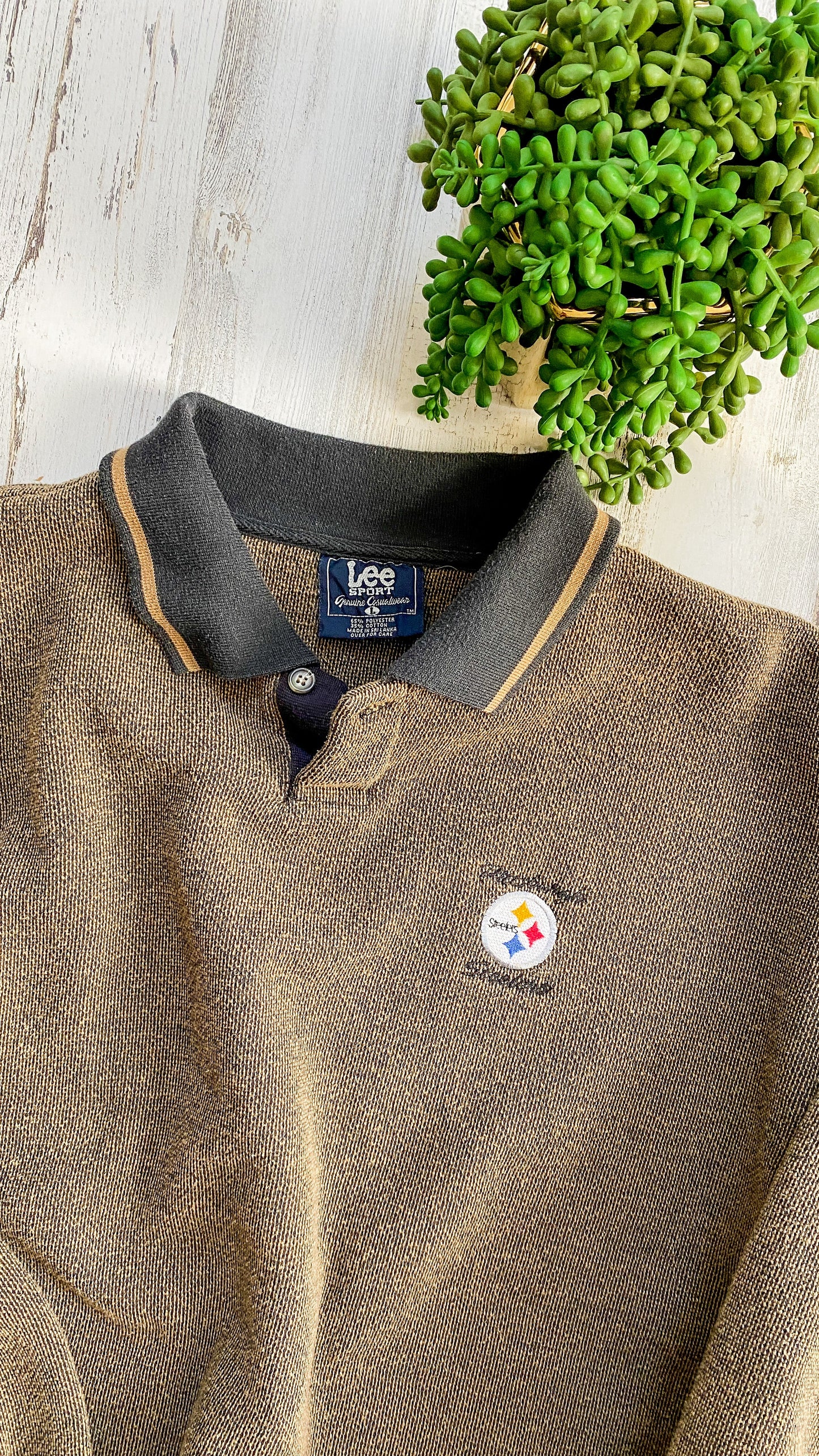 Vintage LEE 90’s Steelers Embroidered Pullover (L/XL)