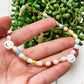 Smiley Pearl & Stone Short Necklace
