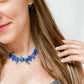 Handmade Blue Stone Statement Necklace