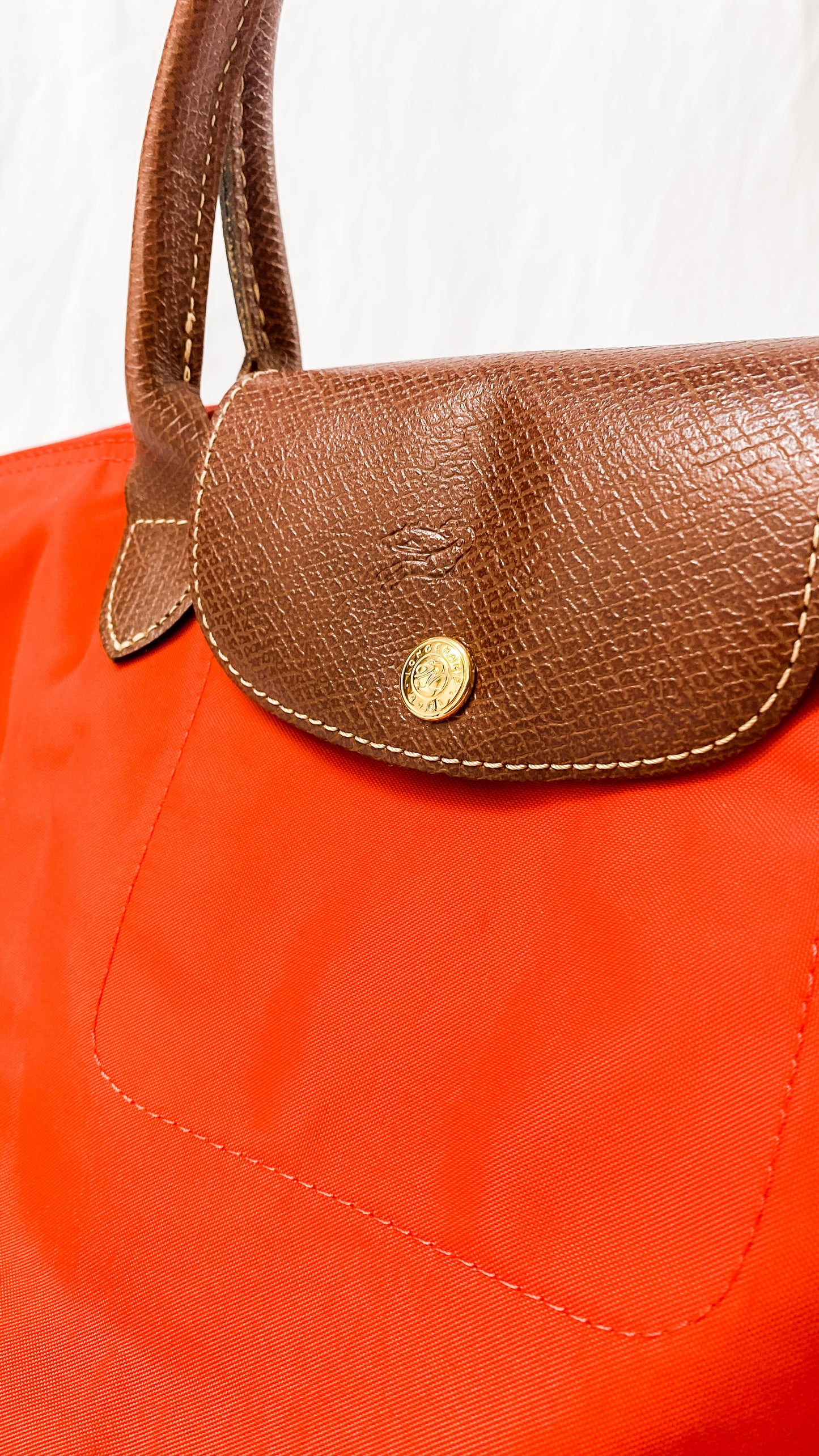 Longchamp Le Pilage Paprika Tote (type “m”)