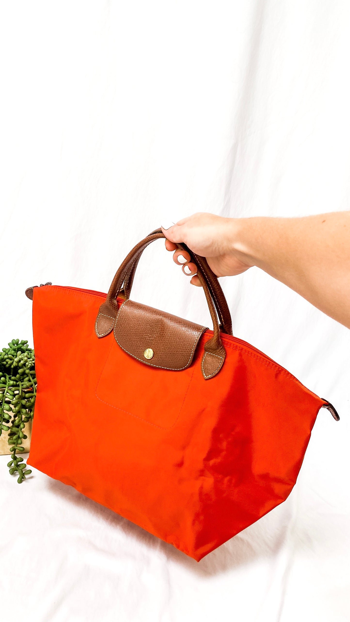 Longchamp Le Pilage Paprika Tote (type “m”)