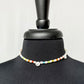 Smiley Pearl & Stone Short Necklace