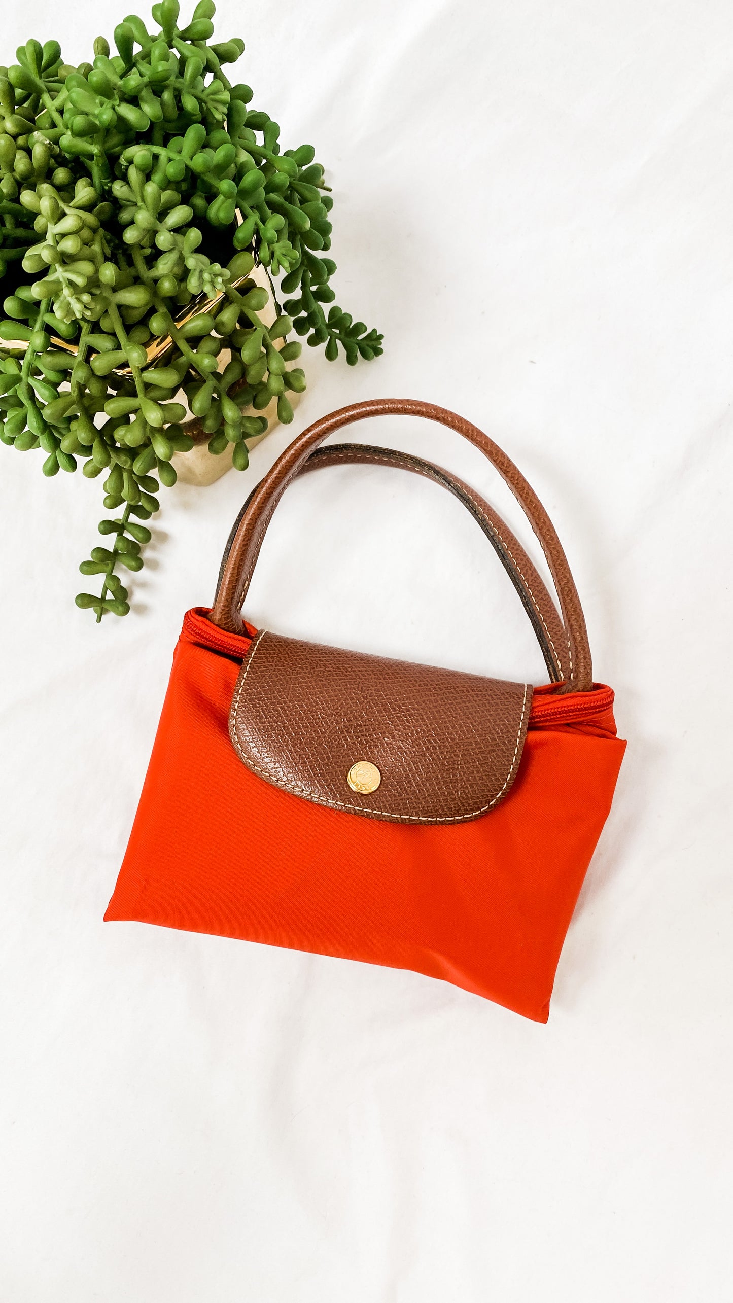Longchamp Le Pilage Paprika Tote (type “m”)