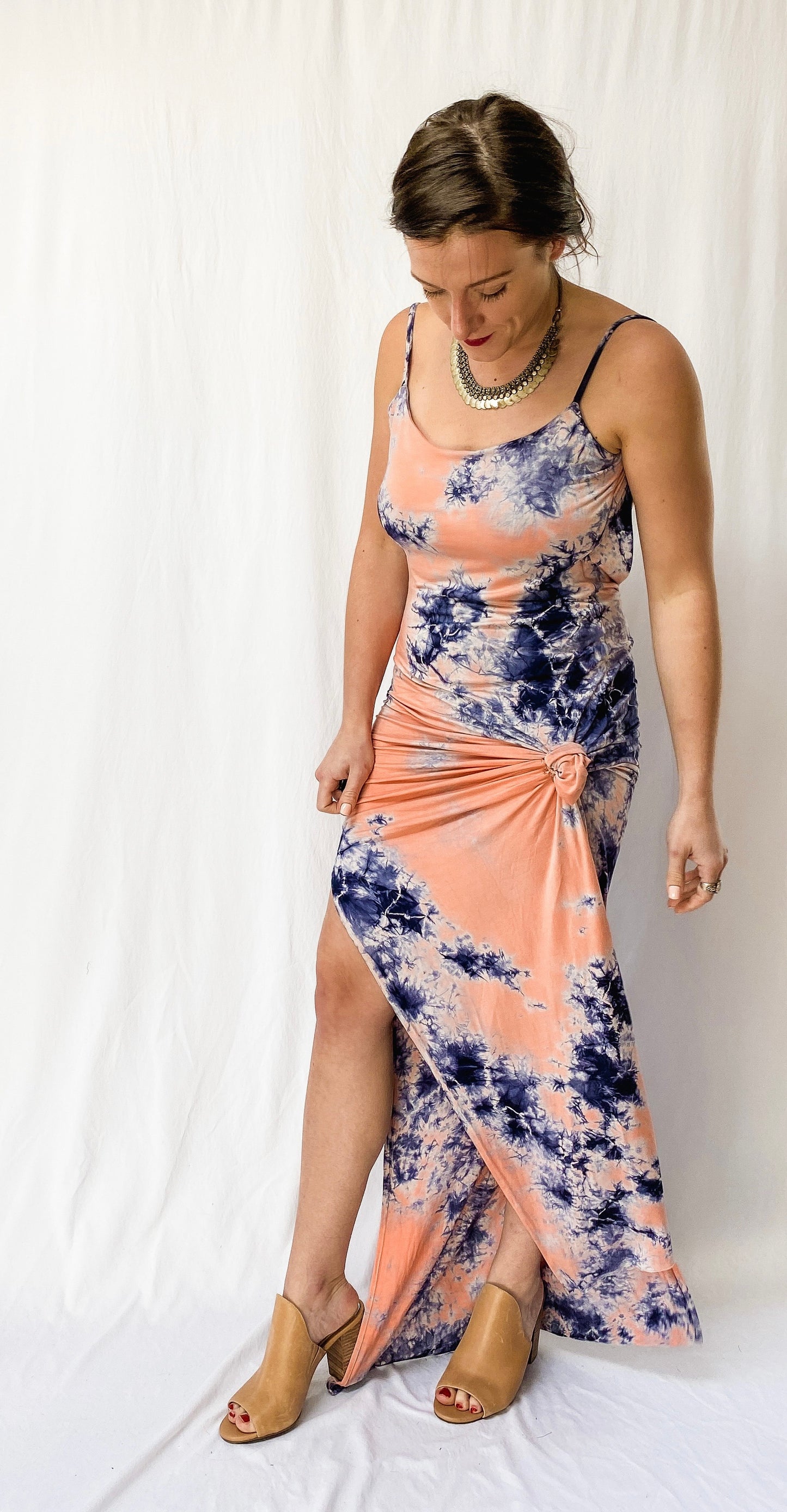 Young Fabulous & Broke Tie Dye Maxi Dress (M)