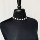 White Shell Star & Gold Short Necklace