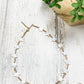 White Shell Star & Gold Short Necklace