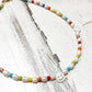 Smiley Pearl & Stone Short Necklace
