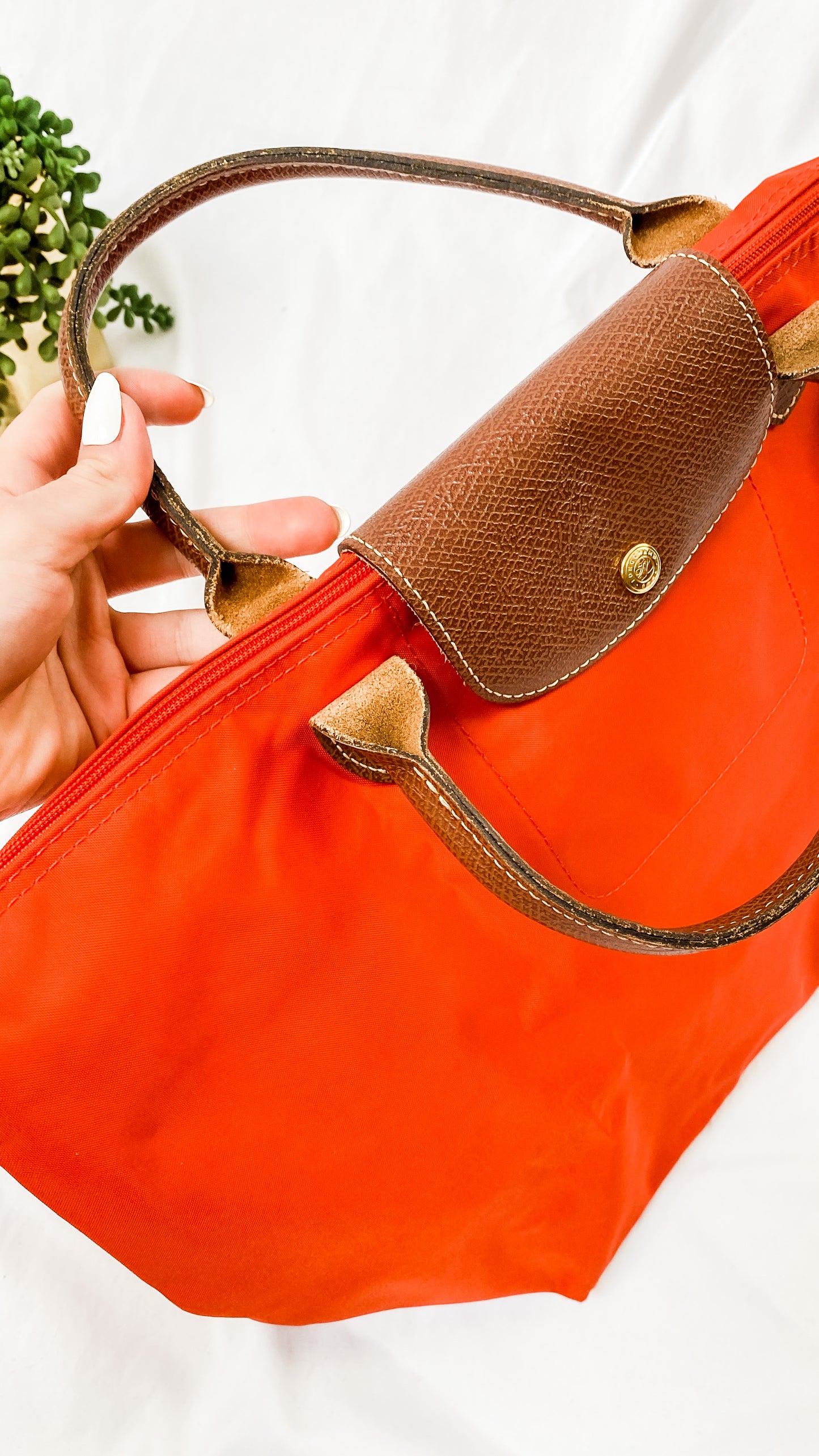 Longchamp Le Pilage Paprika Tote (type “m”)