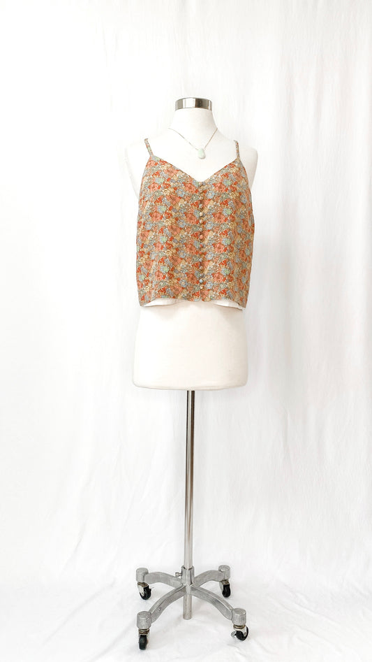 Madewell Silk Floral Top in Prairie Blossoms (6)